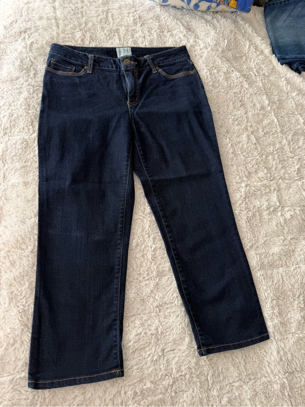 St. John's Bay Dark Blue Boot Cut Denim Jeans Sz6